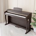 88 Key Weighted Digital Piano Wood Grain Inner Hammer Action Upright Electronic Piano With Slide Cover MIDI For Professional
