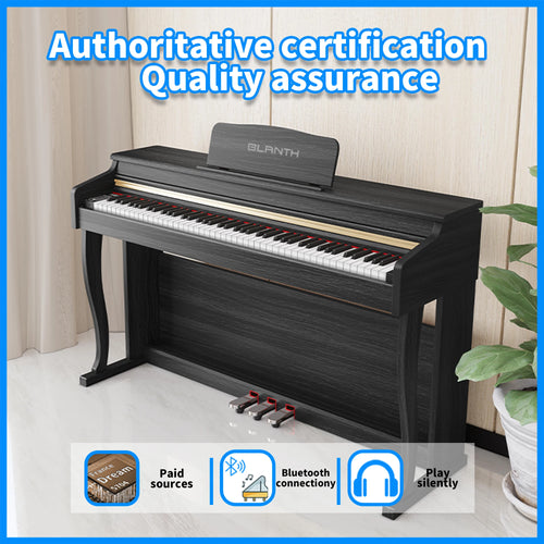 88 Key Weighted Digital Piano Wood Grain Inner Hammer Action Upright Electronic Piano With Slide Cover MIDI For Professional